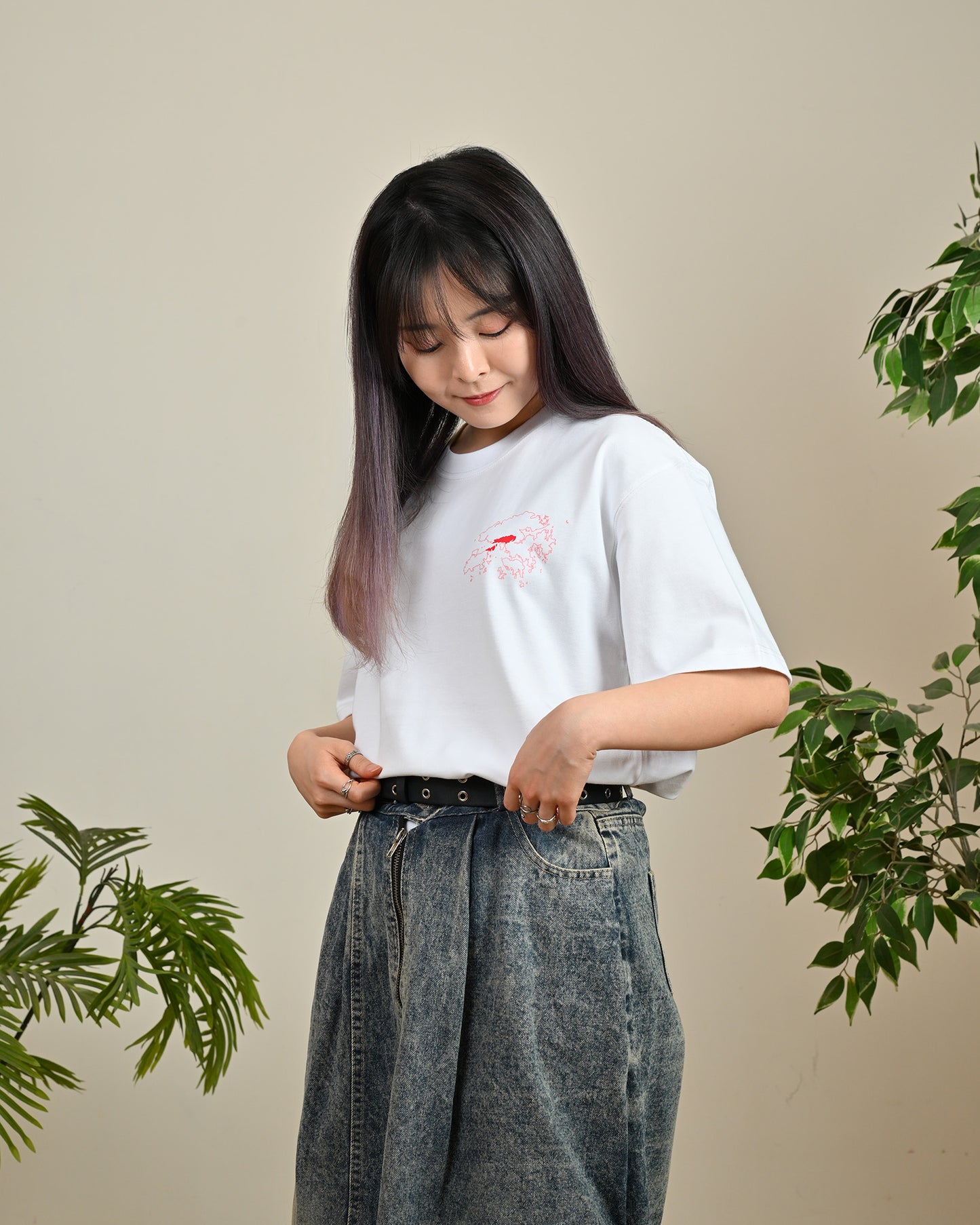 香港十八區圖案Tee (荃灣)