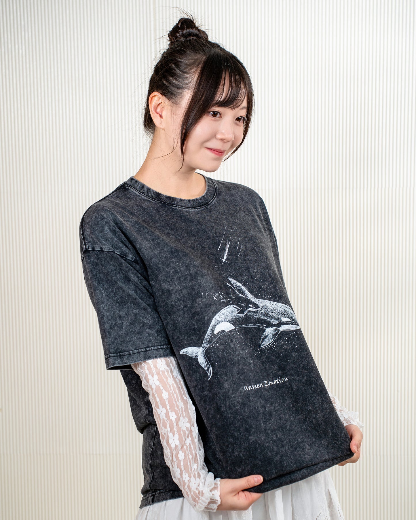 Unseen Emotion(Orca)圖案洗水Tee