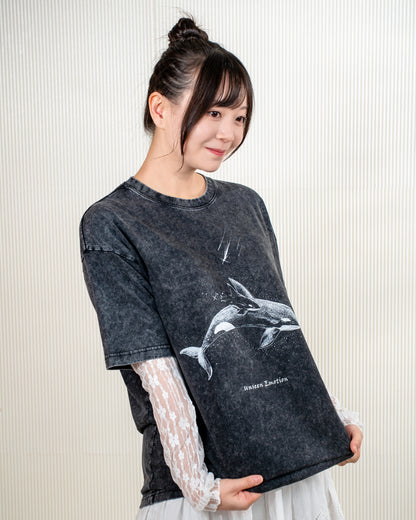 Unseen Emotion(Orca)圖案洗水Tee