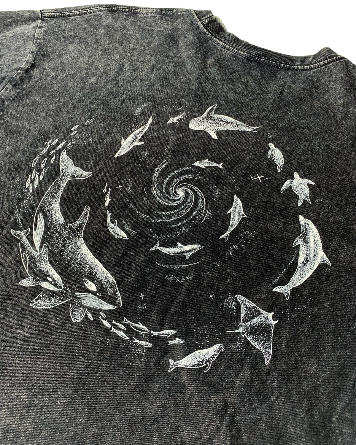 Orca Reunion 圖案洗水Tee