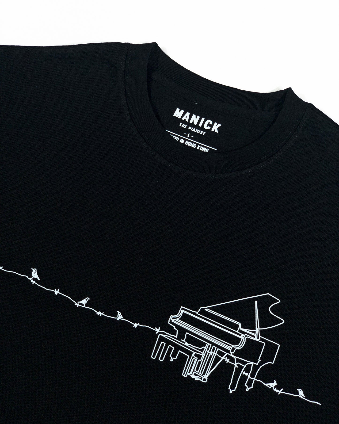 The Piano Bird 圖案Tee