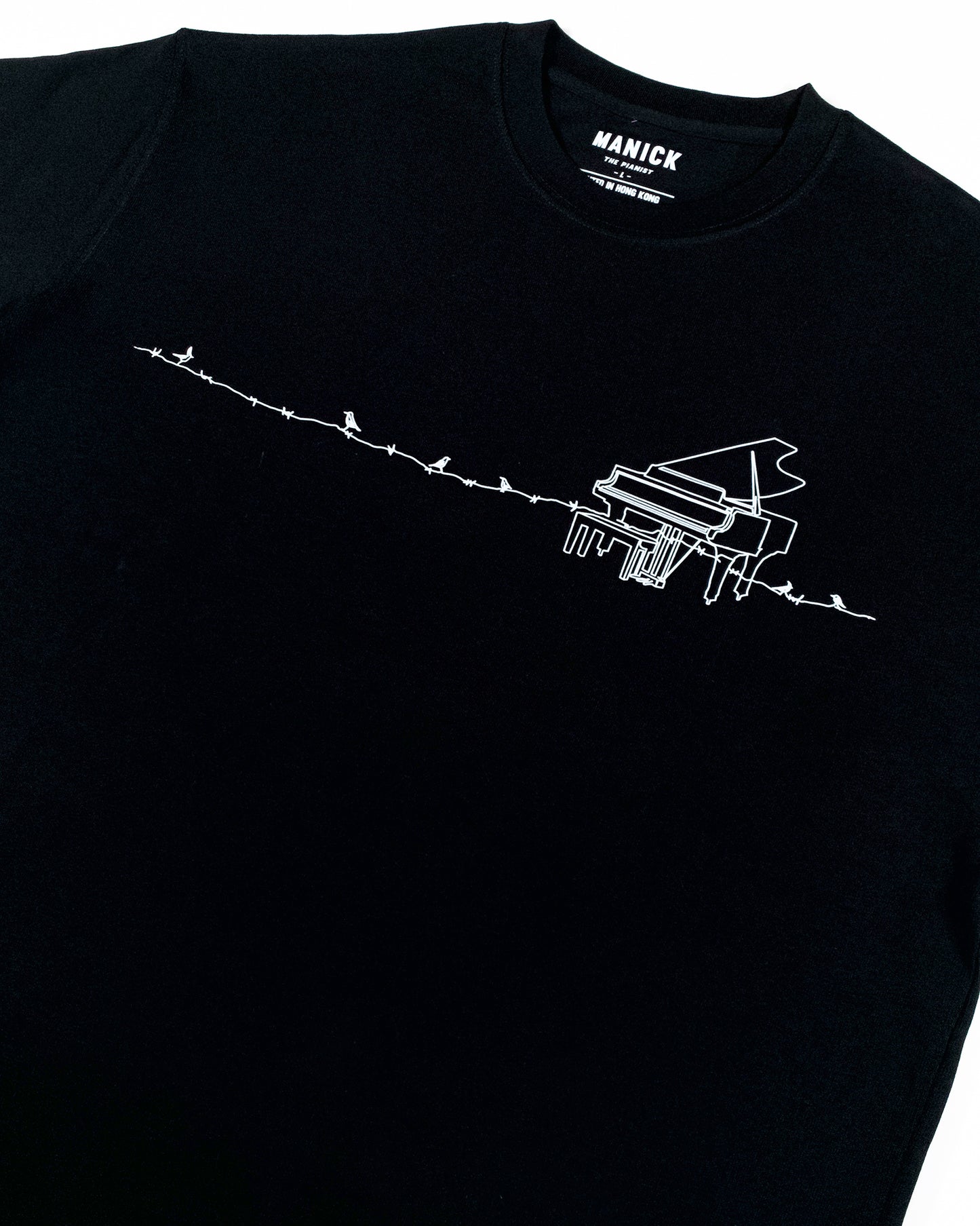 The Piano Bird 圖案Tee