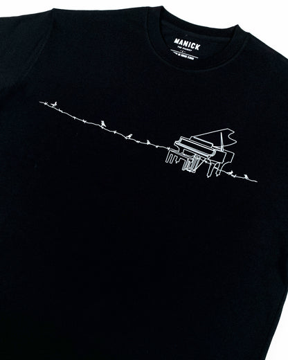 The Piano Bird 圖案Tee
