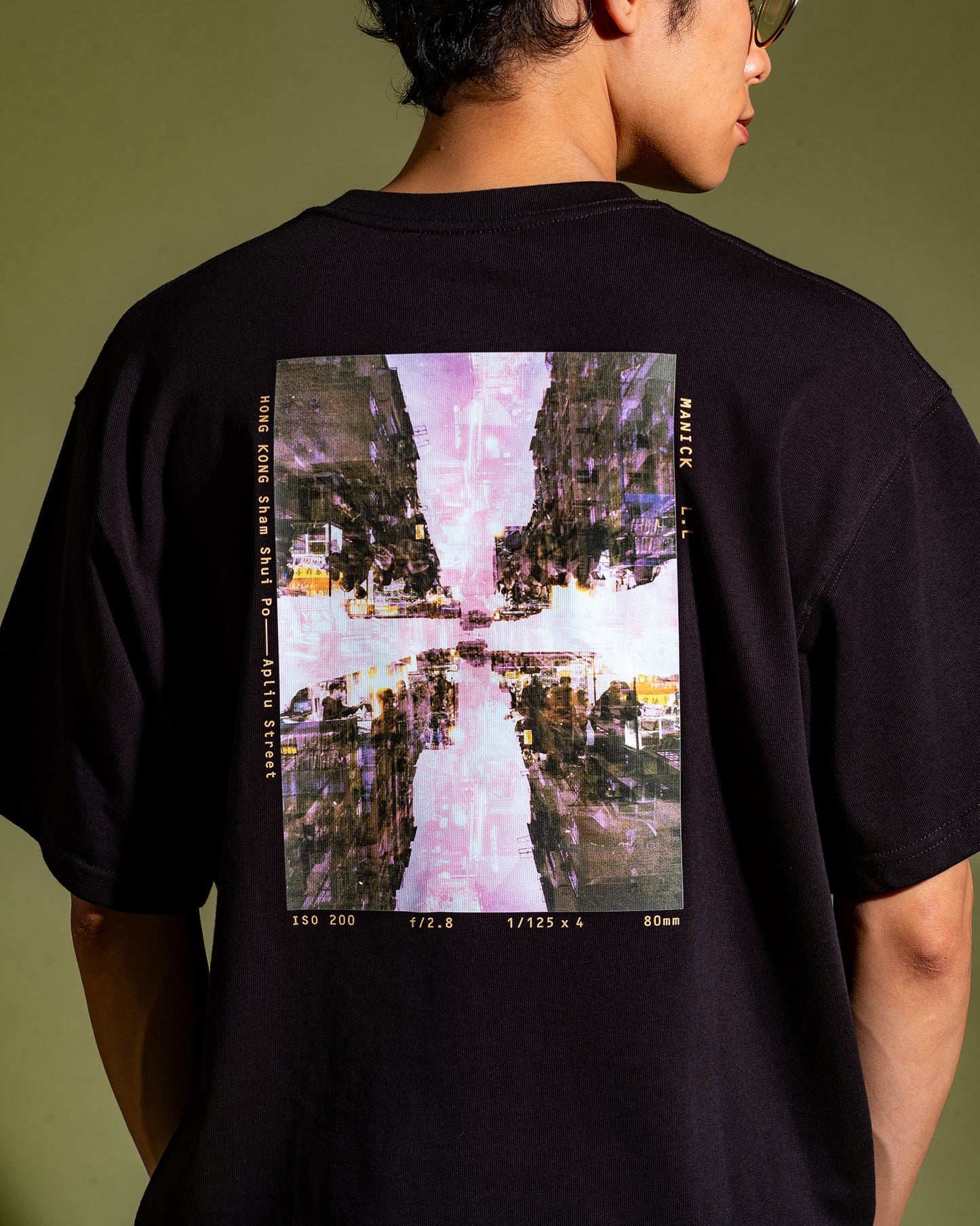 十八區菲林重曝圖案Tee (深水埗．鴨寮街)