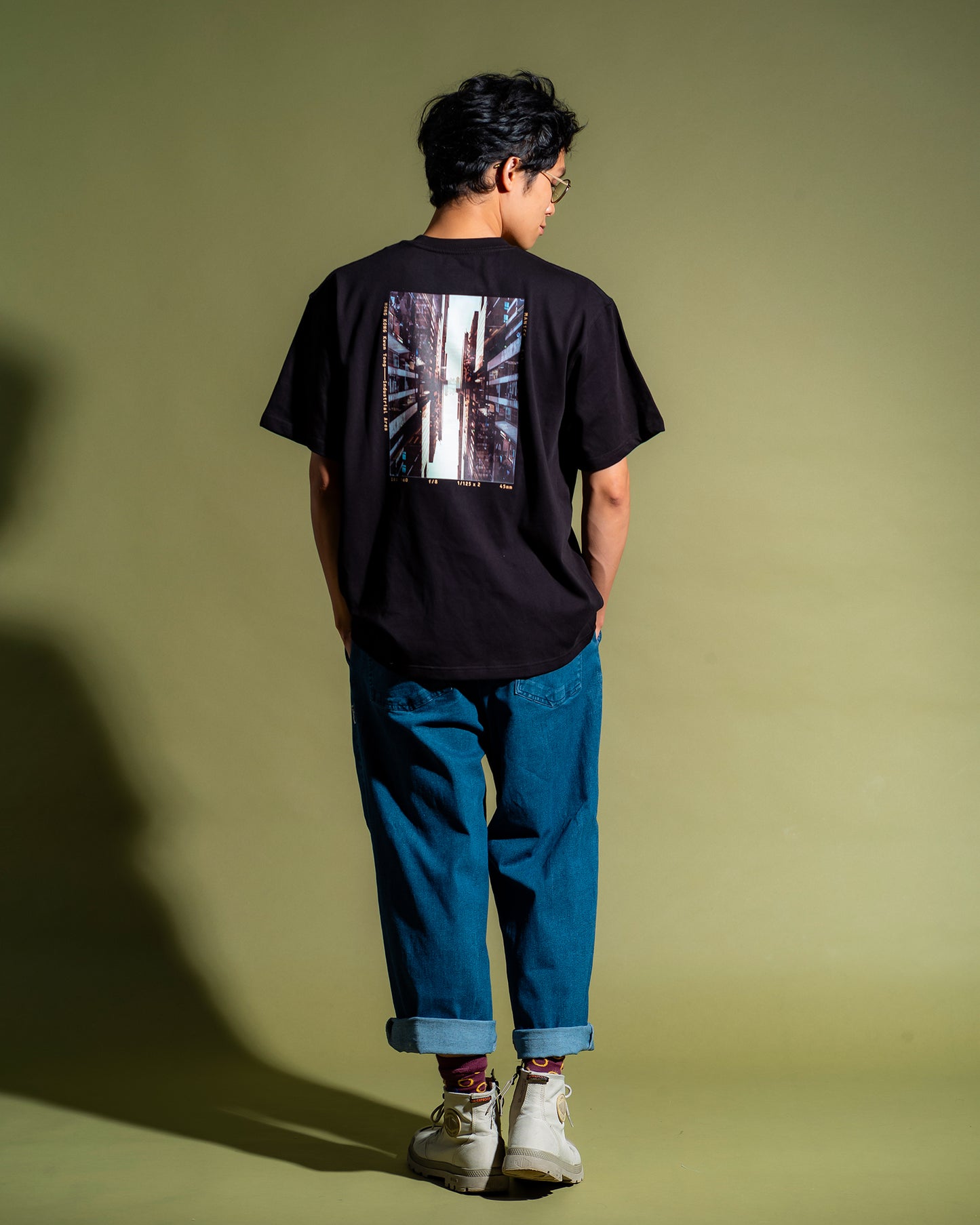 十八區菲林重曝圖案Tee (觀塘．工業中心)